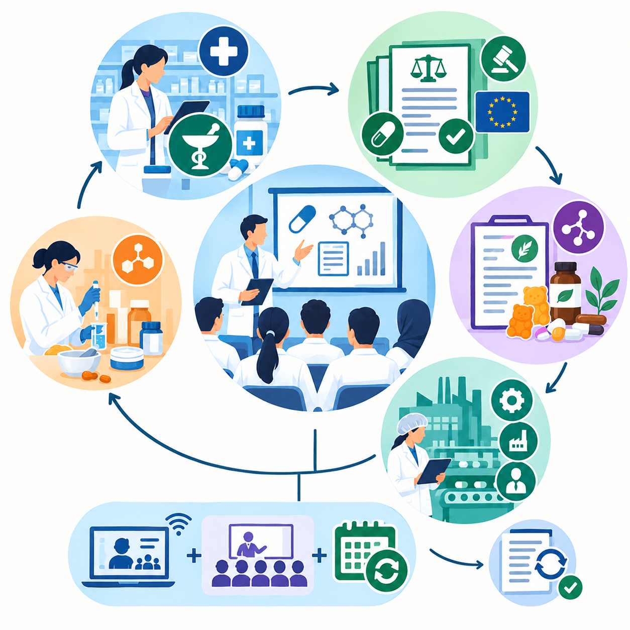 Aperçu visuel — Formation Pharmaciens & Étudiants