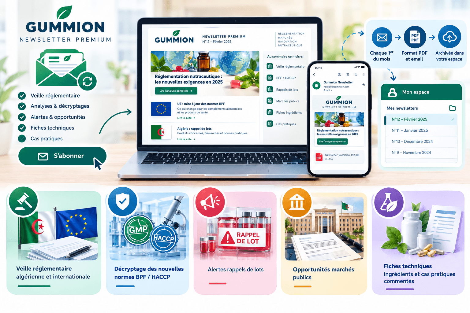 Aperçu visuel — Newsletter Professionnelle Payante